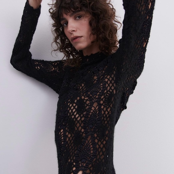 LONG CROCHETED KNIT DRESS LIMITES EDITION - Picture 12 of 13